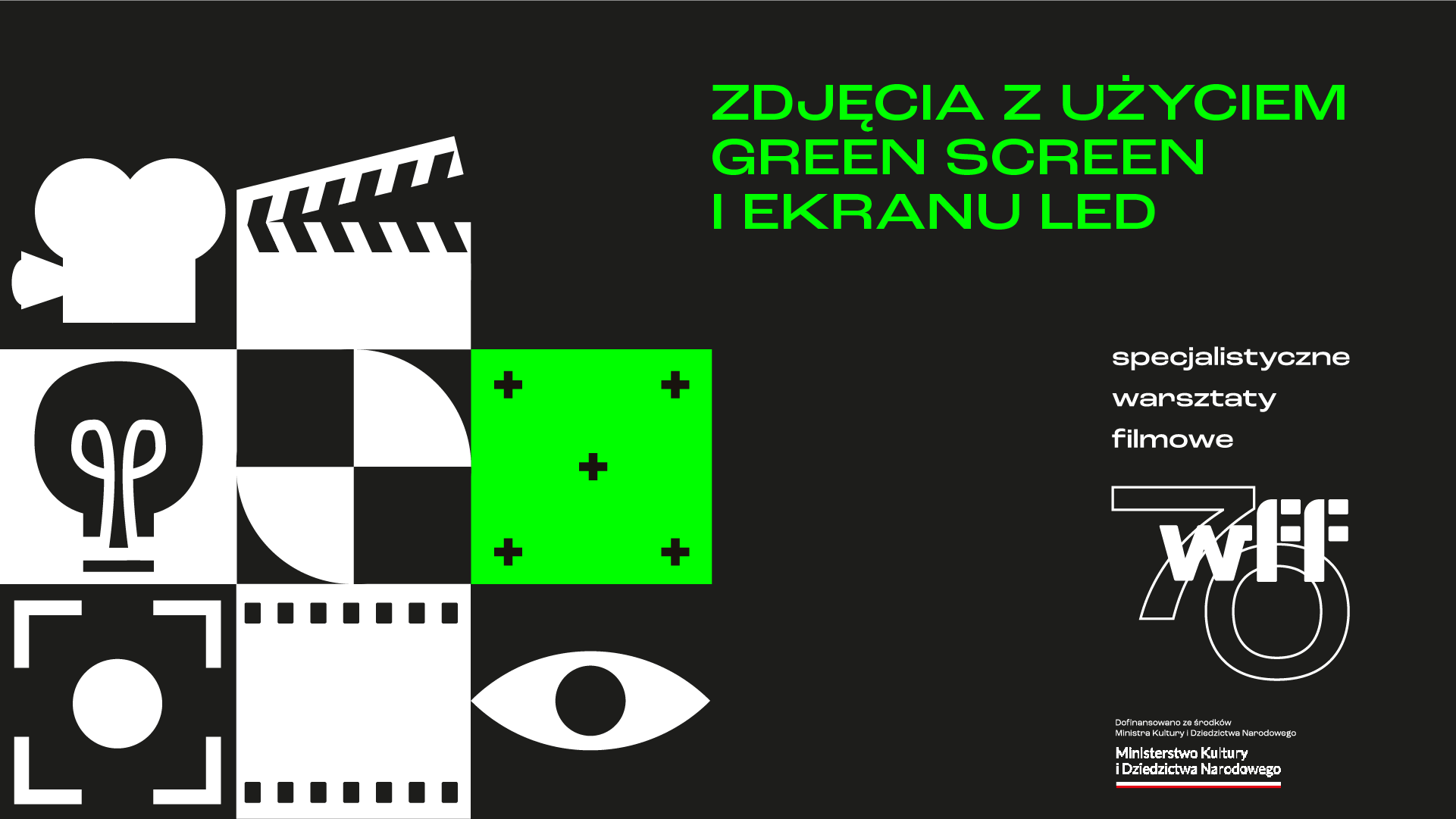 Warsztaty z ujęć z użyciem green screena i ekranu LED, 23-25/08/2024